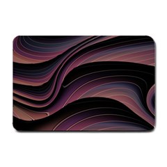 Dark Purple and Black Swoosh Small Doormat 