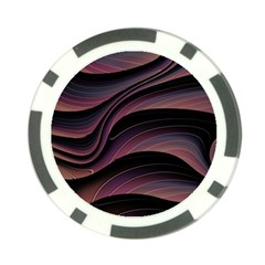 Dark Purple And Black Swoosh Poker Chip Card Guard (10 Pack) by SpinnyChairDesigns