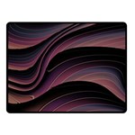 Dark Purple and Black Swoosh Fleece Blanket (Small) 50 x40  Blanket Front