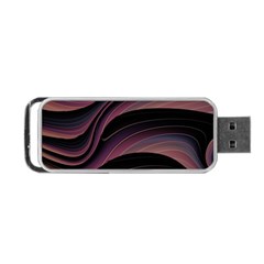 Dark Purple and Black Swoosh Portable USB Flash (Two Sides)