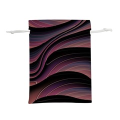 Dark Purple And Black Swoosh Lightweight Drawstring Pouch (s) by SpinnyChairDesigns