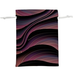 Dark Purple And Black Swoosh  Lightweight Drawstring Pouch (xl) by SpinnyChairDesigns