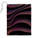 Dark Purple and Black Swoosh Drawstring Pouch (5XL) Back