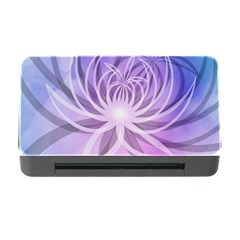 Watercolor Blue Purple Floral Pattern Memory Card Reader With Cf by SpinnyChairDesigns