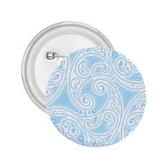 Light Blue And White Abstract Paisley 2 25  Buttons by SpinnyChairDesigns