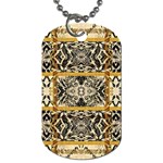 Antique Black and Gold Dog Tag (Two Sides) Front