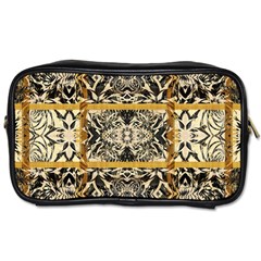 Antique Black And Gold Toiletries Bag (two Sides) by SpinnyChairDesigns