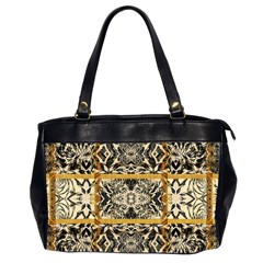 Antique Black And Gold Oversize Office Handbag (2 Sides) by SpinnyChairDesigns