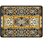 Antique Black and Gold Fleece Blanket (Large)  80 x60  Blanket Front