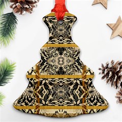 Antique Black And Gold Ornament (christmas Tree)  by SpinnyChairDesigns