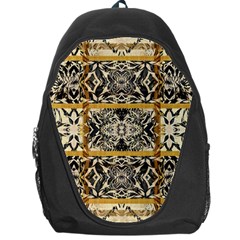 Antique Black And Gold Backpack Bag by SpinnyChairDesigns