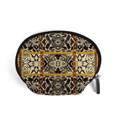 Antique Black And Gold Accessory Pouch (small) by SpinnyChairDesigns