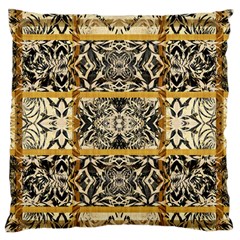 Antique Black And Gold Standard Flano Cushion Case (two Sides) by SpinnyChairDesigns