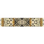 Antique Black and Gold Small Flano Scarf Front