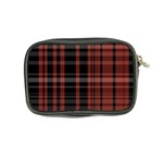 Black and Red Striped Plaid Coin Purse Back