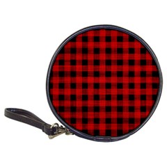 Grunge Red Black Buffalo Plaid Classic 20-cd Wallets by SpinnyChairDesigns