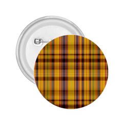 Madras Plaid Yellow Gold 2 25  Buttons by SpinnyChairDesigns