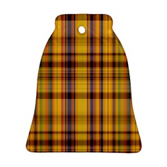 Madras Plaid Yellow Gold Ornament (bell)