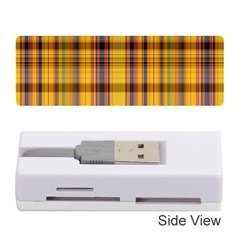 Madras Plaid Yellow Gold Memory Card Reader (stick)