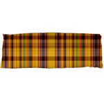 Madras Plaid Yellow Gold Body Pillow Case Dakimakura (Two Sides) Back