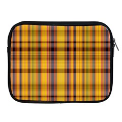 Madras Plaid Yellow Gold Apple Ipad 2/3/4 Zipper Cases by SpinnyChairDesigns