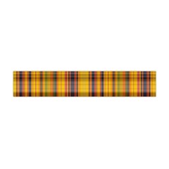 Madras Plaid Yellow Gold Flano Scarf (mini) by SpinnyChairDesigns