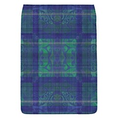 Blue Green Faded Plaid Removable Flap Cover (s) by SpinnyChairDesigns