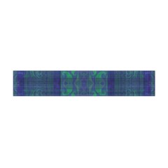 Blue Green Faded Plaid Flano Scarf (mini) by SpinnyChairDesigns