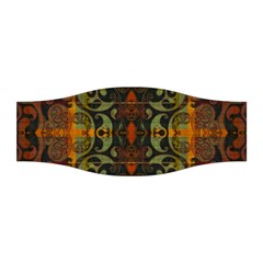 Vintage Red Gold Green Stretchable Headband by SpinnyChairDesigns