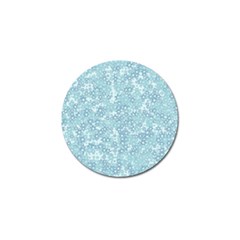 Light Blue Wildflowers Golf Ball Marker by SpinnyChairDesigns