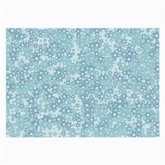 Light Blue Wildflowers Large Glasses Cloth (2 Sides)