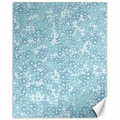 Light Blue Wildflowers Canvas 11  X 14  by SpinnyChairDesigns