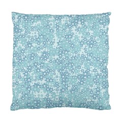 Light Blue Wildflowers Standard Cushion Case (two Sides) by SpinnyChairDesigns