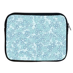 Light Blue Wildflowers Apple Ipad 2/3/4 Zipper Cases by SpinnyChairDesigns