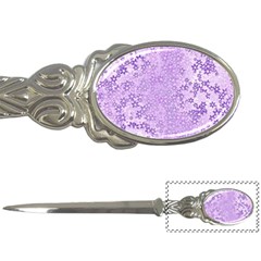 Purple Wildflowers Pattern Letter Opener by SpinnyChairDesigns