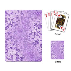 Purple Wildflowers Pattern Playing Cards Single Design (rectangle) by SpinnyChairDesigns