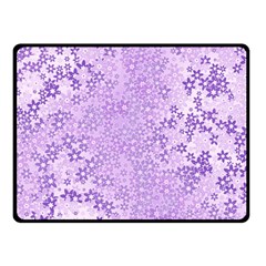 Purple Wildflowers Pattern Fleece Blanket (small) by SpinnyChairDesigns