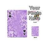 Purple Wildflowers Pattern Playing Cards 54 Designs (Mini) Front - ClubA