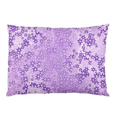 Purple Wildflowers Pattern Pillow Case (two Sides) by SpinnyChairDesigns