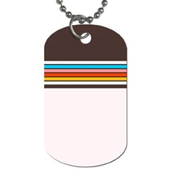 Vintage Stripes Dog Tag (two Sides) by tmsartbazaar