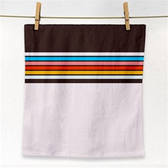 Vintage Stripes Face Towel by tmsartbazaar