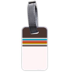 Vintage Stripes Luggage Tag (two Sides) by tmsartbazaar