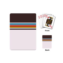 Vintage Stripes Playing Cards Single Design (mini) by tmsartbazaar