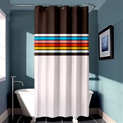 Vintage Stripes Shower Curtain 36  X 72  (stall)  by tmsartbazaar