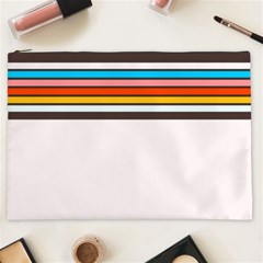 Vintage Stripes Cosmetic Bag (xxl) by tmsartbazaar