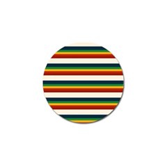 Rainbow Stripes Golf Ball Marker by tmsartbazaar