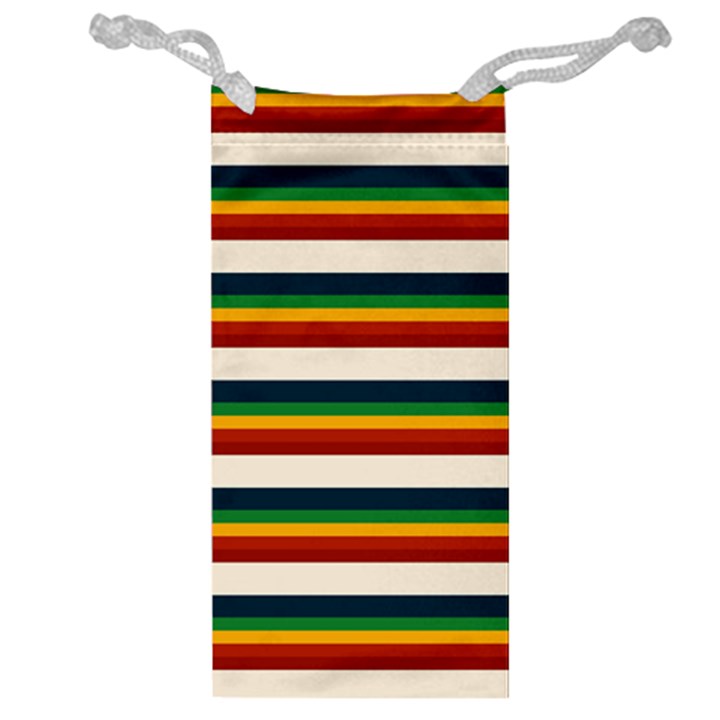 Rainbow Stripes Jewelry Bag