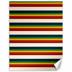 Rainbow Stripes Canvas 12  X 16  by tmsartbazaar