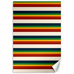 Rainbow Stripes Canvas 24  X 36  by tmsartbazaar