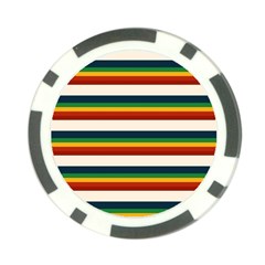 Rainbow Stripes Poker Chip Card Guard by tmsartbazaar